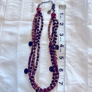 Beautiful brown beaded necklace